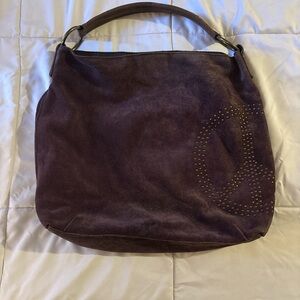 Lucky Brand vintage y2k Purple Suede Hobo shoulder Bag